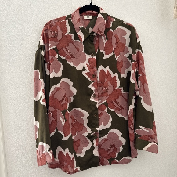 Floral Button-Up Shirt - Picture 1 of 6